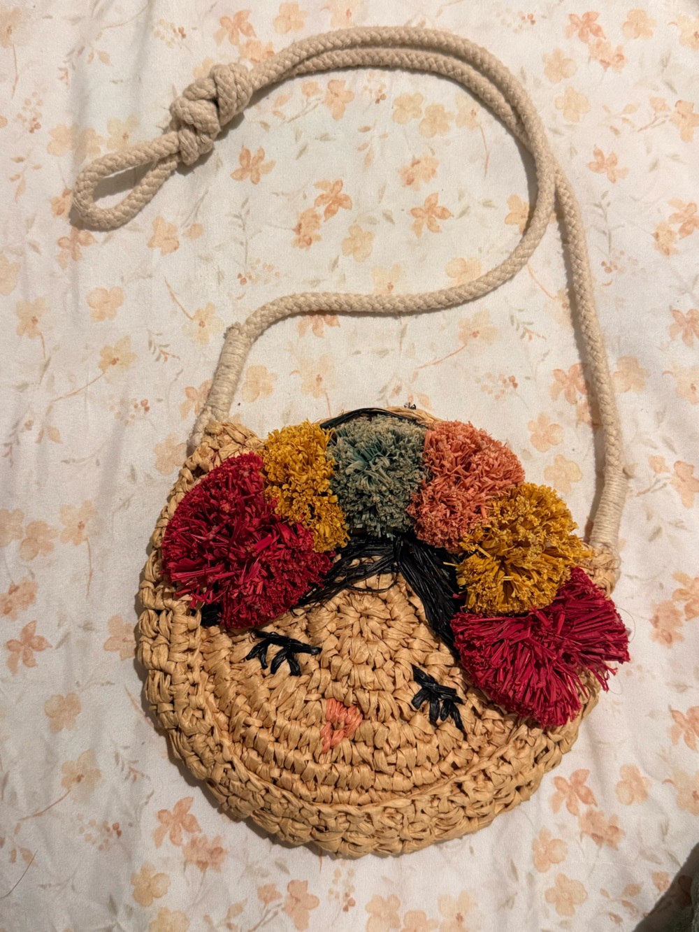 Zara Coral Pink Lined Woven Bag